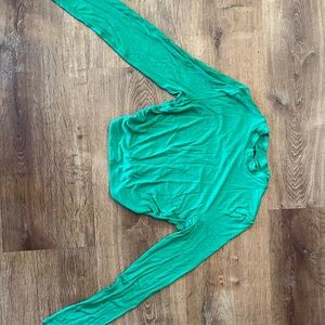 H&M long sleeve crop top with cut out back